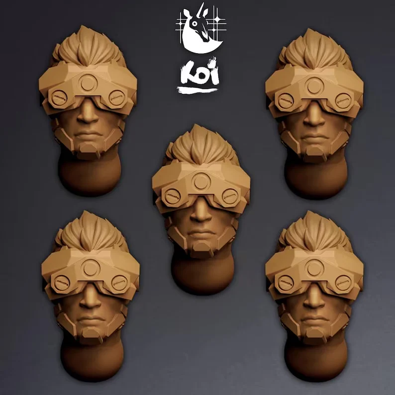 Enforcers Type 6 - Miniature Heads