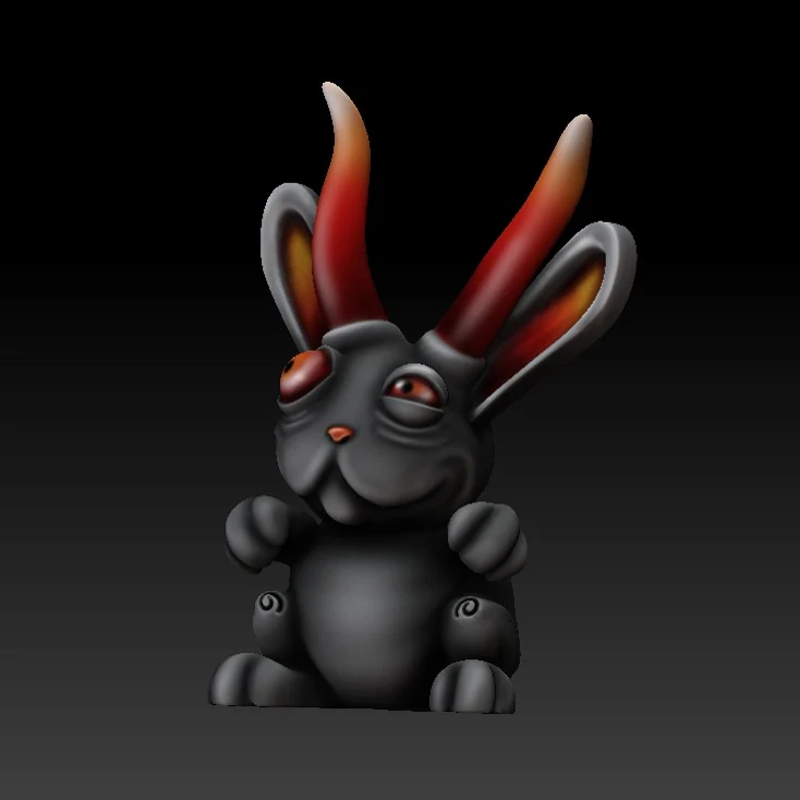 Evil rabbit color