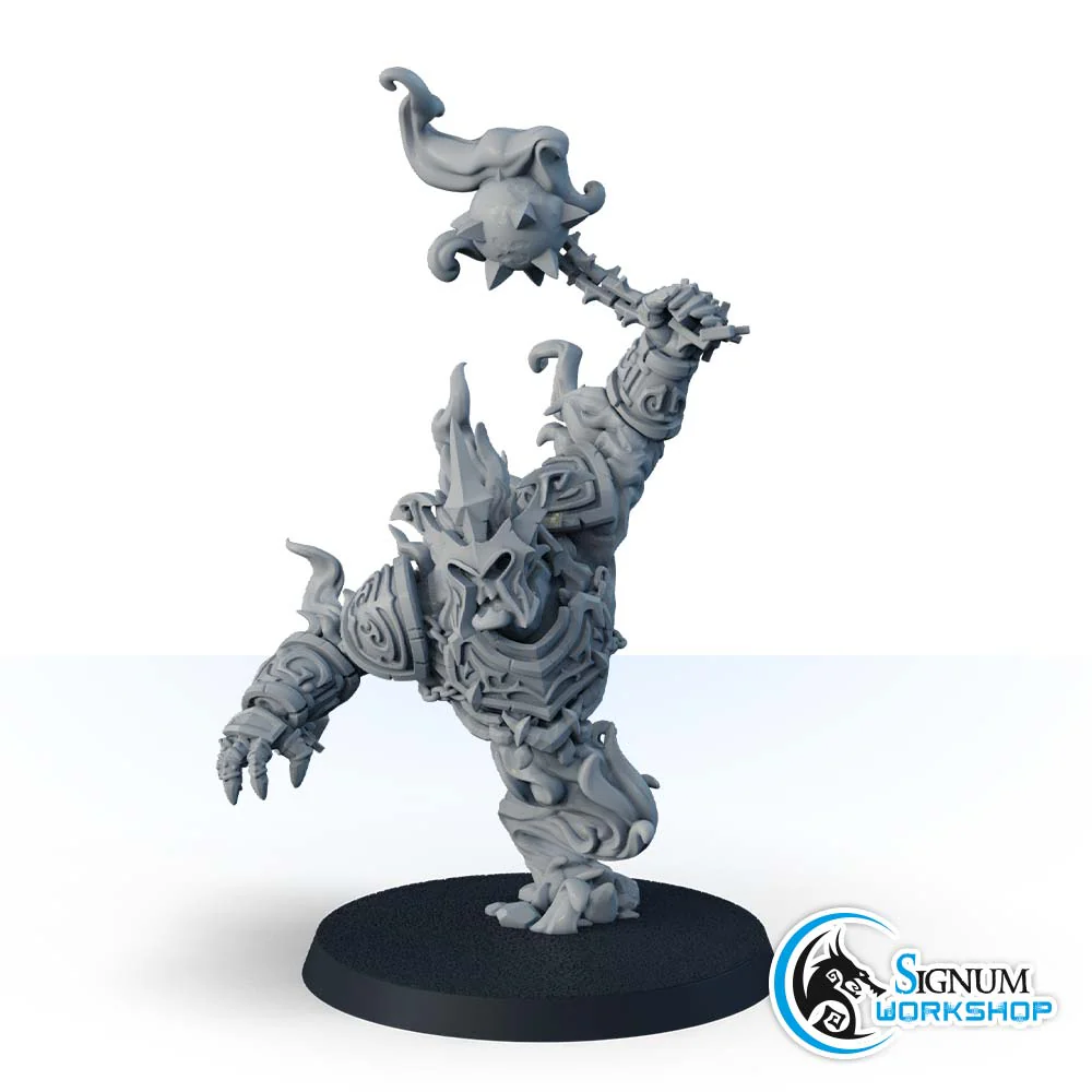 Firestorm Elemental with chains