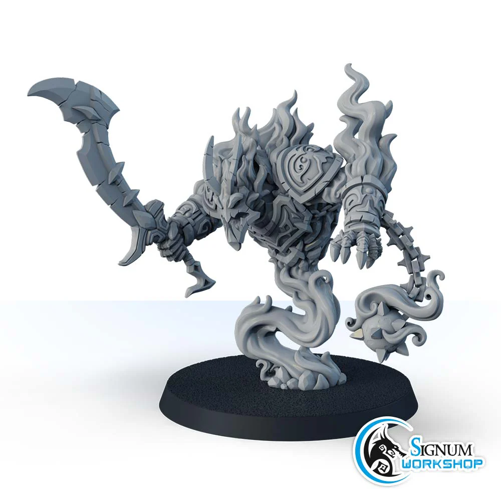 Firestorm Elemental with sword