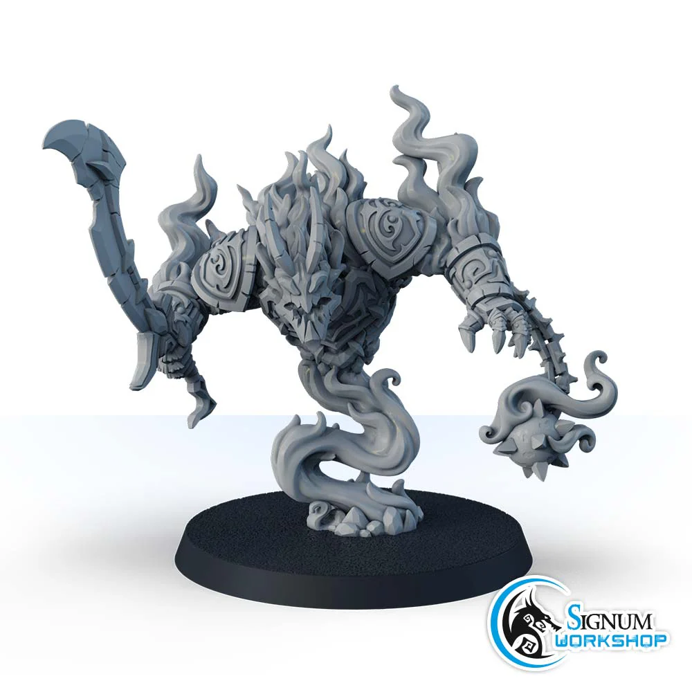 Firestorm Elemental with sword - Image 2