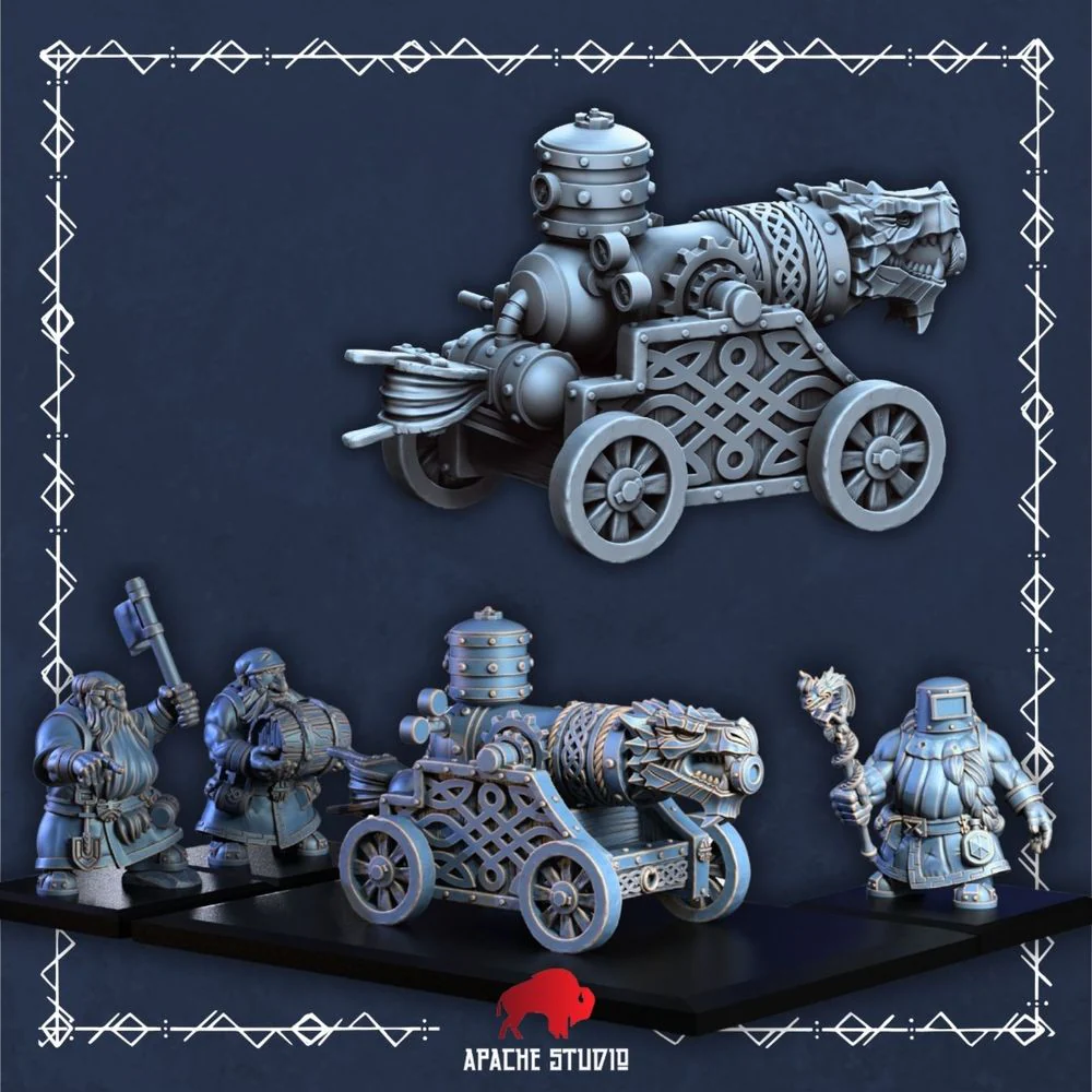Forgeborn Clan II: Dragon Cannon (dwarf unit) - Image 4