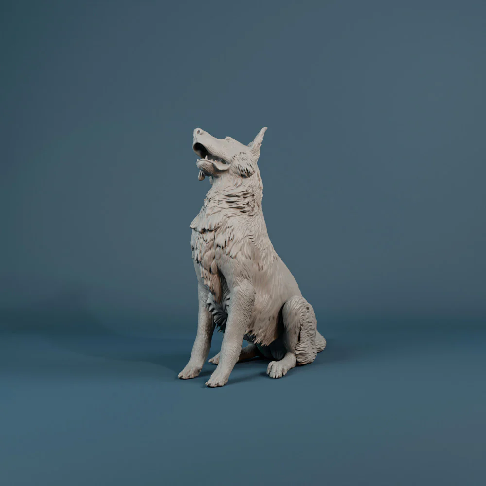 German Shepherd dog sitting - Image 5