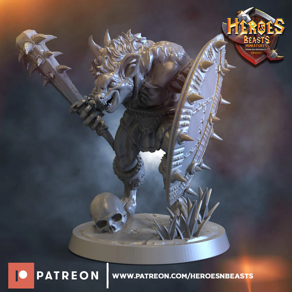Gnoll mercenary warrior 1