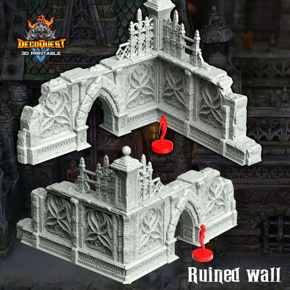 Gothic ruined wall - Image 2