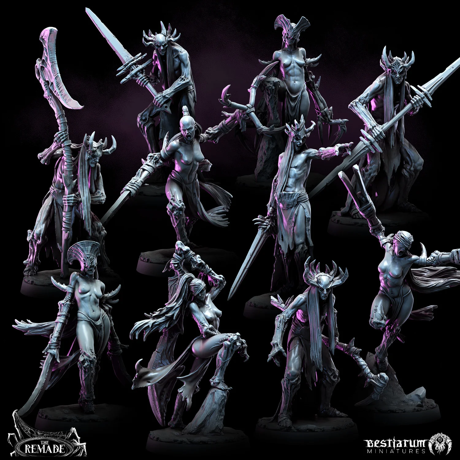Grimdark Dark Elves | Bestiarum | Wargaming DnD Miniatures - Image 3