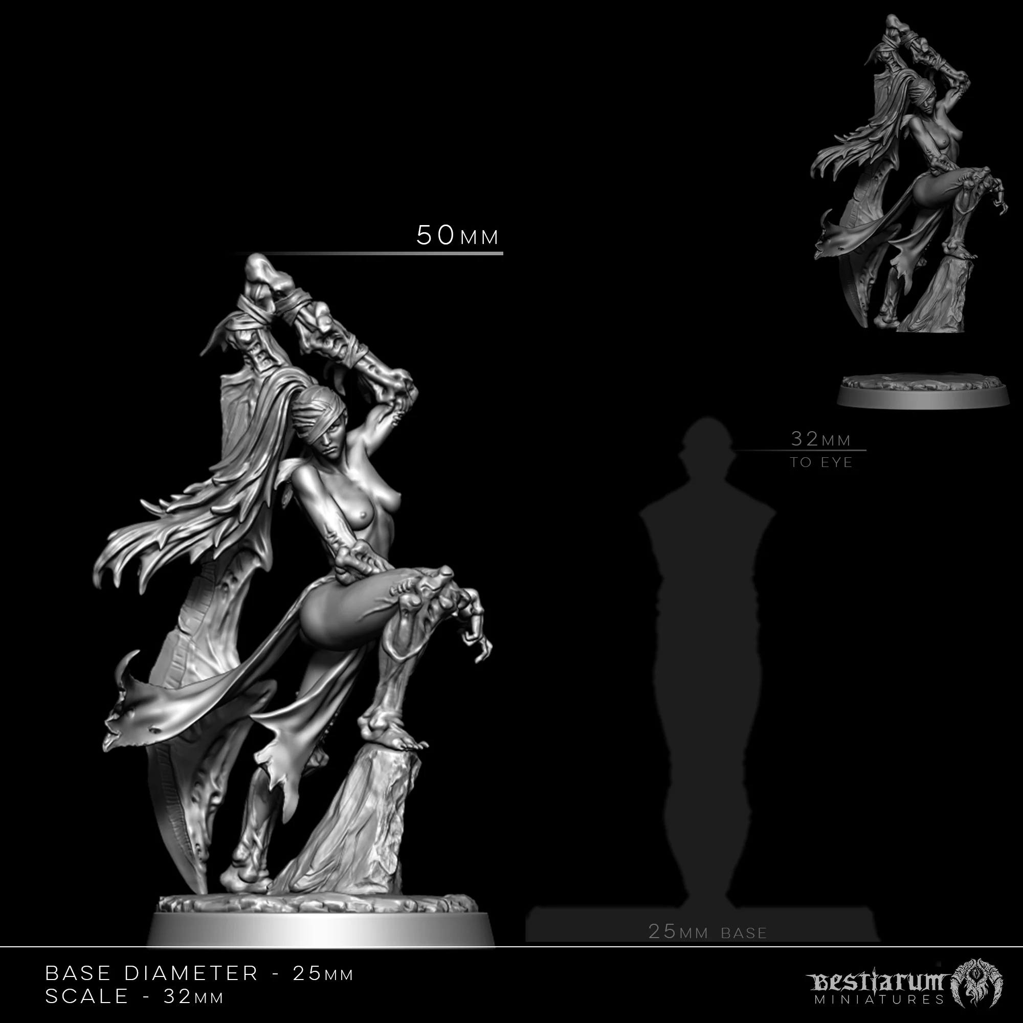Grimdark Dark Elves | Bestiarum | Wargaming DnD Miniatures - Image 9