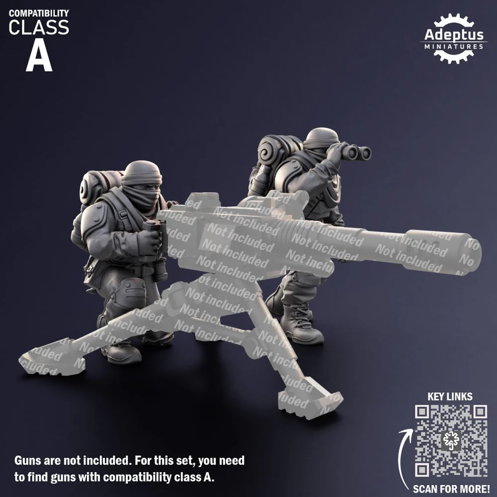 Heavy Weapons Team. Sandshroud battalion. Imperial Guard. Compatibility class A. - Image 2
