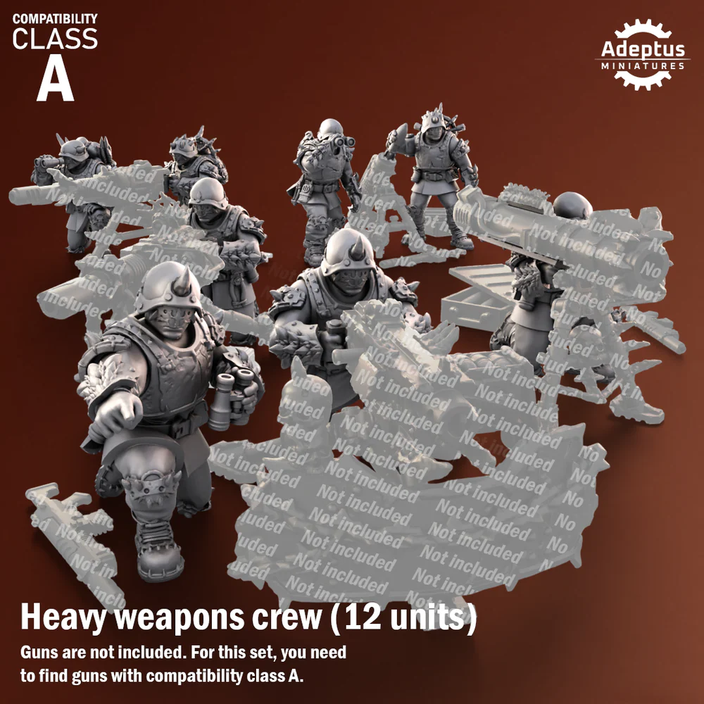Heavy Weapons Team. Twisted Horde. Renegades and Heretics. Compatibility class A.