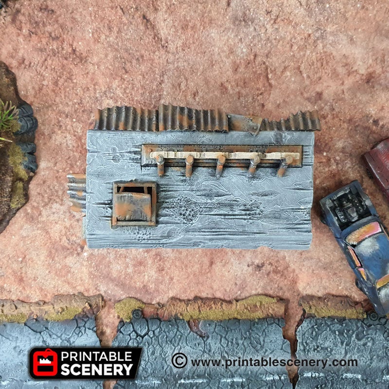 Junkfood Franchise - Junkfort Franchise - Brave New Worlds - Printable Scenery Wasteworld Gaslands Terrain Scatter D&D DnD - Image 6