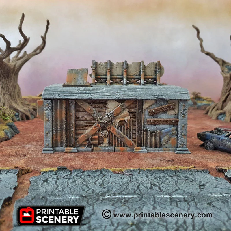 Junkfood Franchise - Junkfort Franchise - Brave New Worlds - Printable Scenery Wasteworld Gaslands Terrain Scatter D&D DnD - Image 7