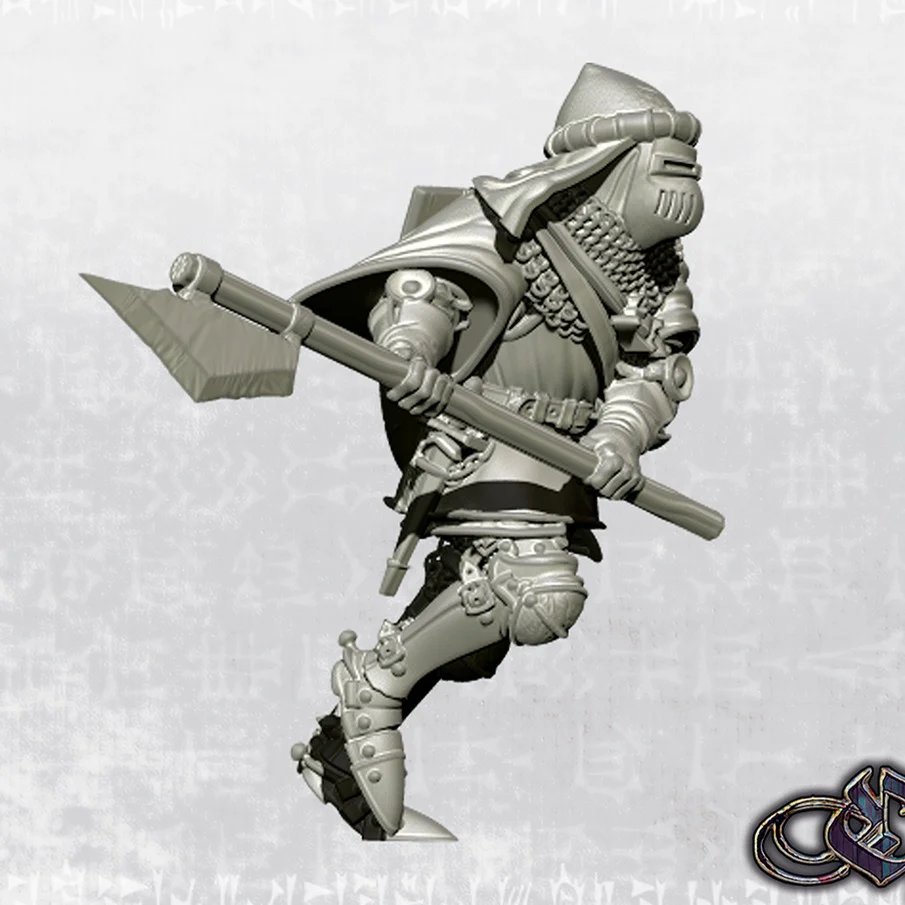 Knight with voulge