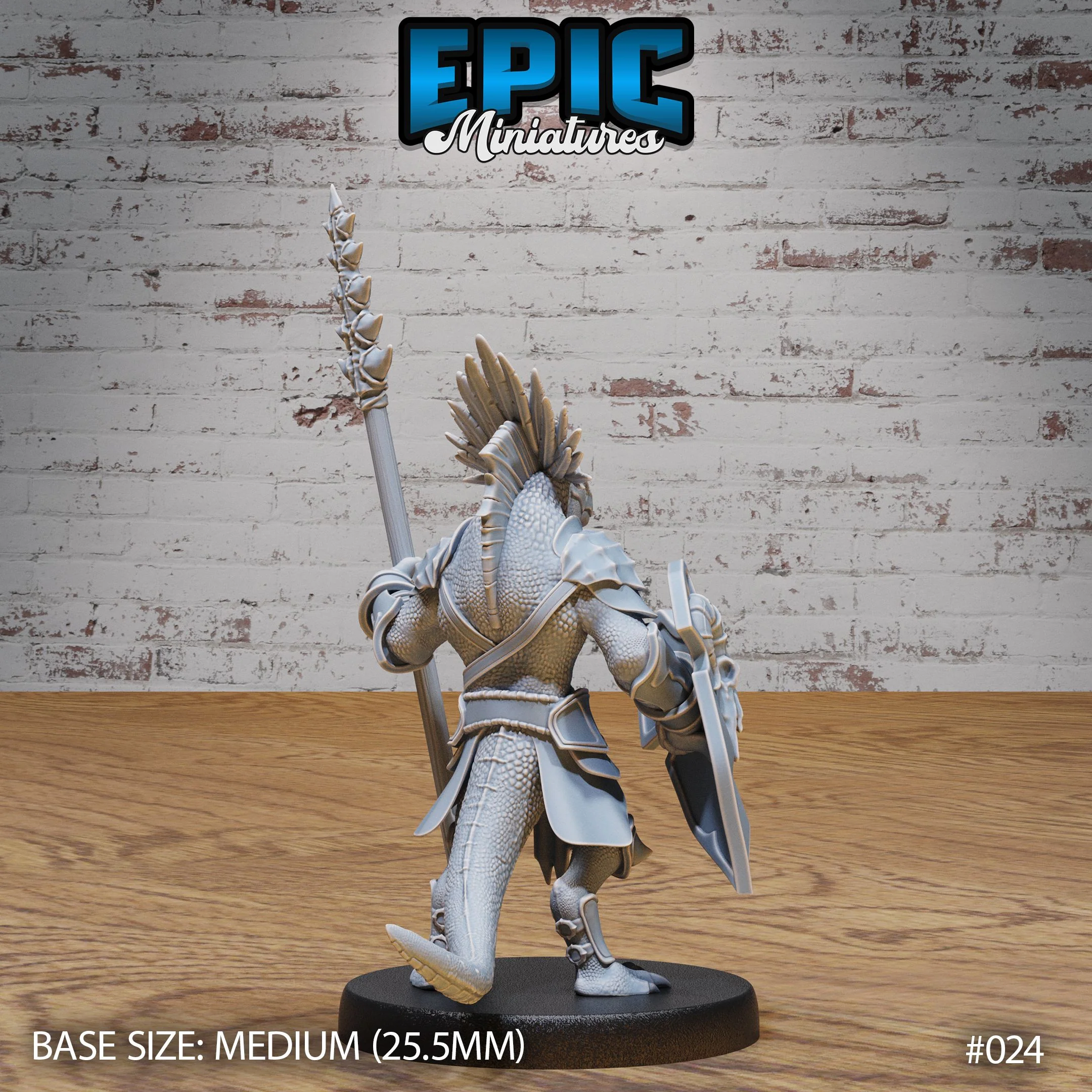 Lizard Folk Army Spear & Shield - Image 2
