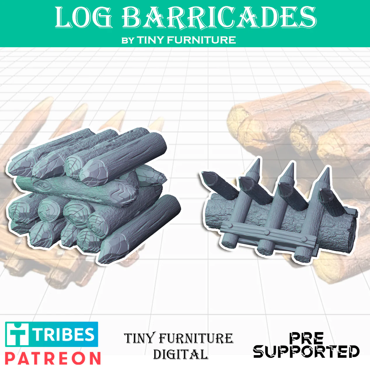 Log barricades - Image 2