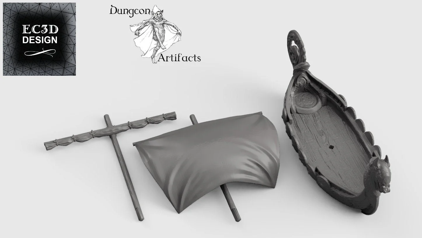Longship - Wilds of Wintertide Wargaming Terrain D&D, DnD - Image 5