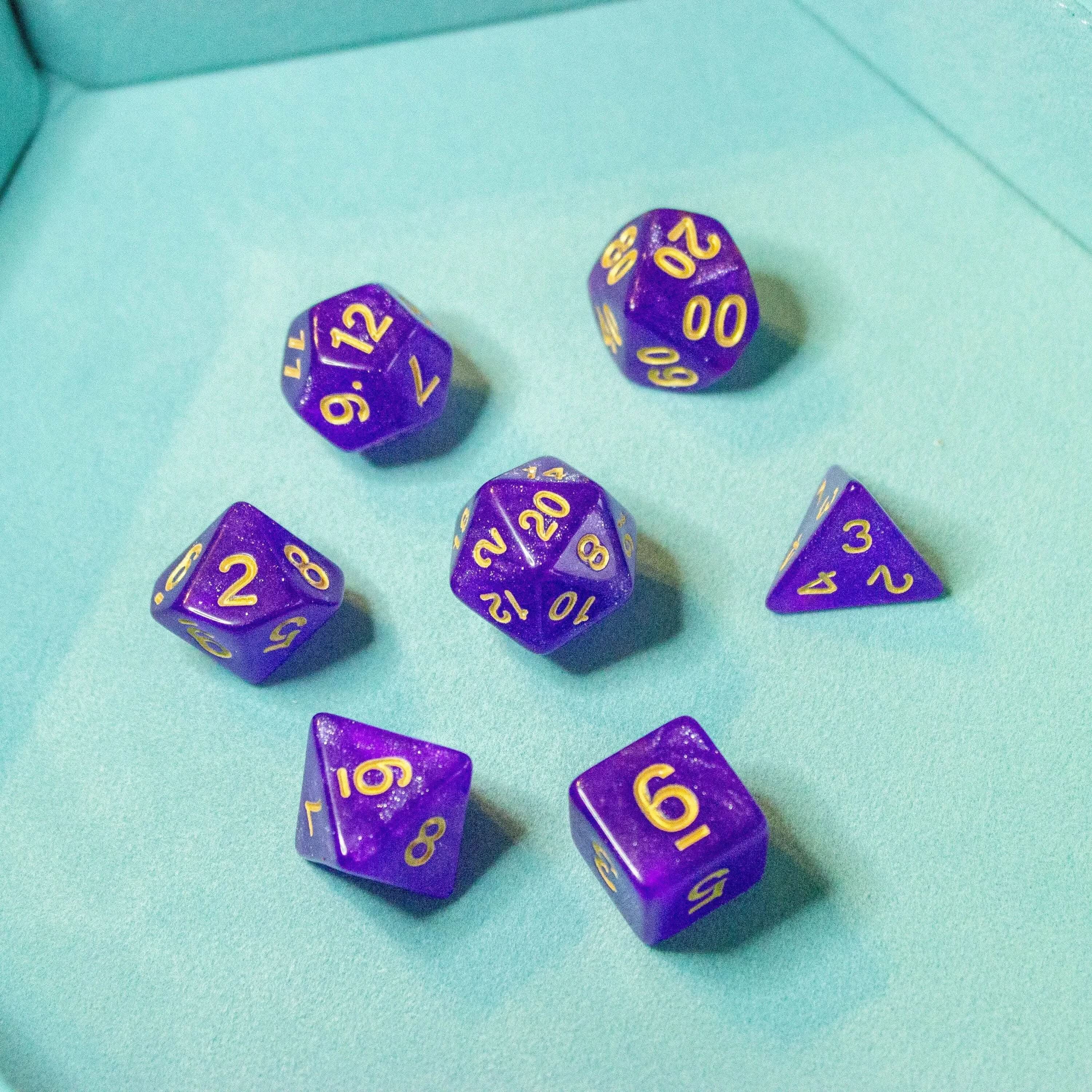 Magenta Shimmer Dice Set - Image 5