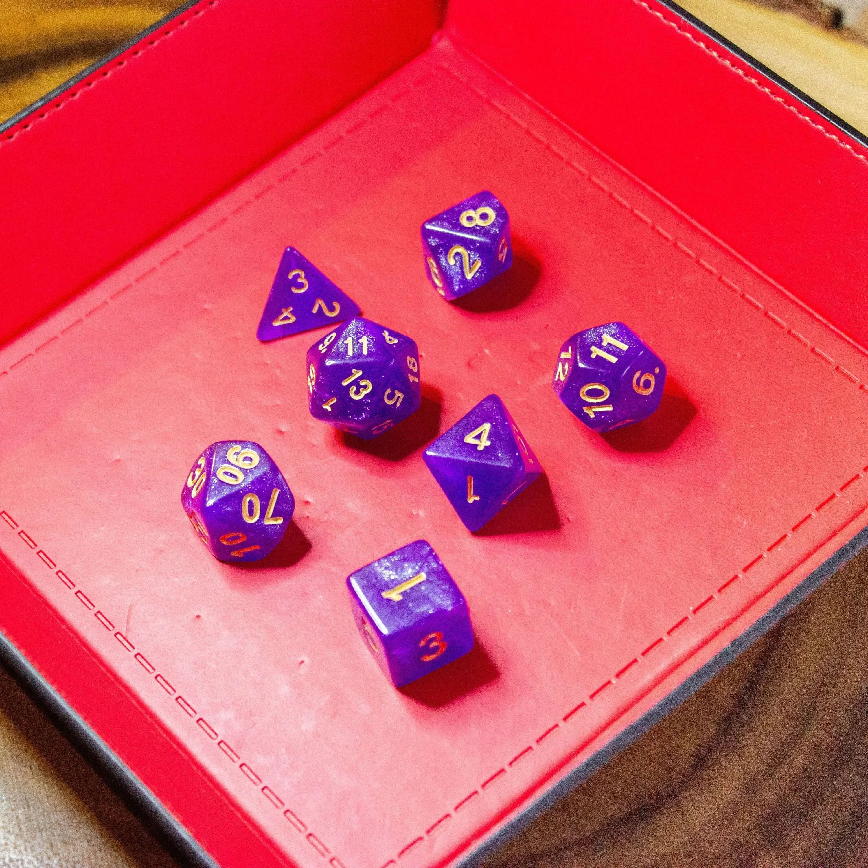 Magenta Shimmer Dice Set - Image 7