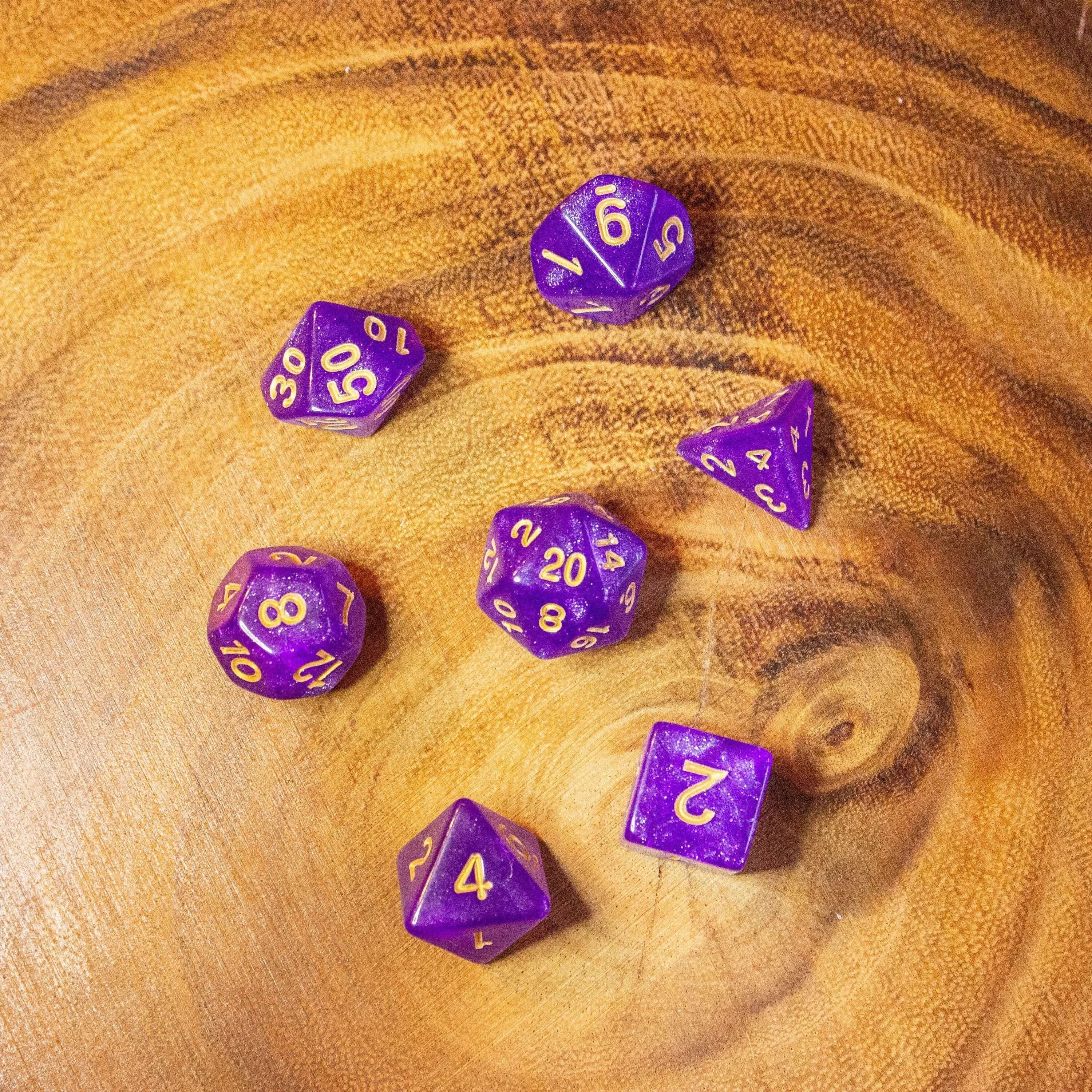 Magenta Shimmer Dice Set - Image 8
