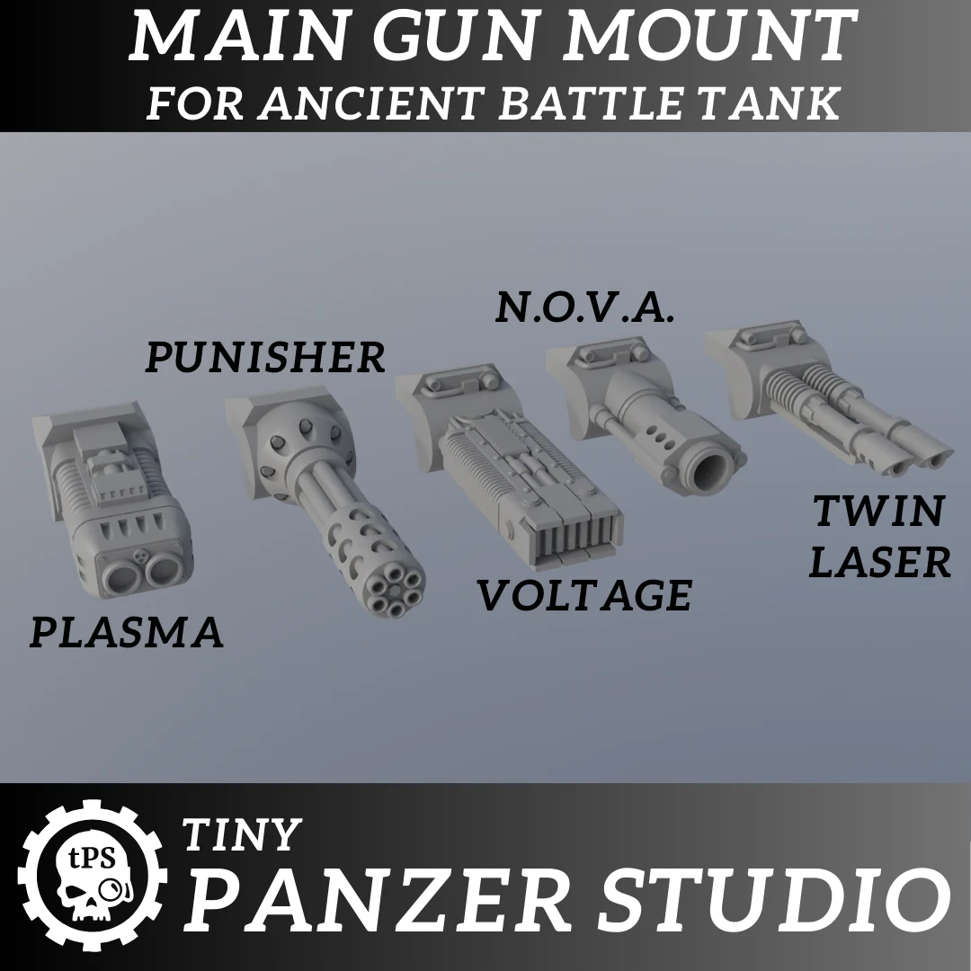 Main Gun Mounts for Ancient Battle Tank - Image 4