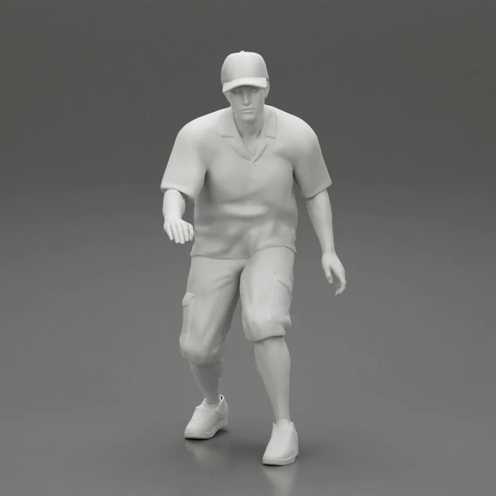 Man bent over while walking in cap - Image 10