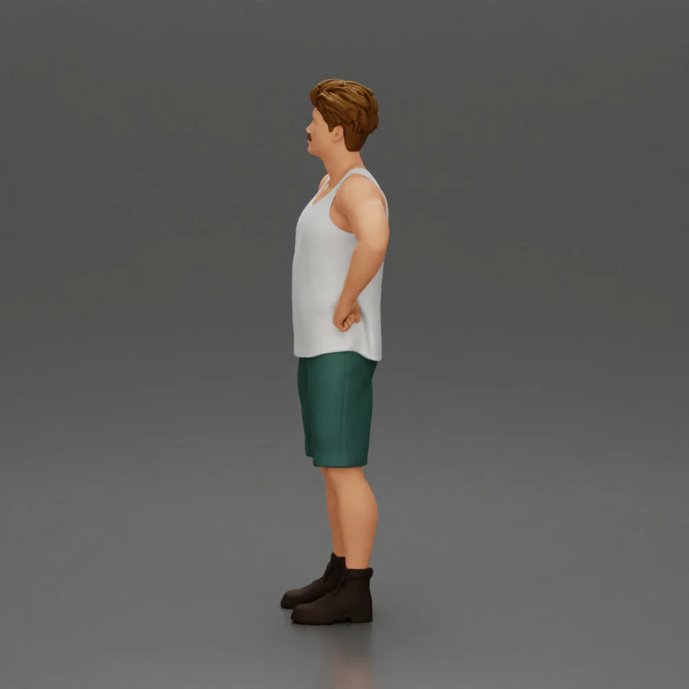 Man standing with his hands on his hips thinking and wondering - Image 6