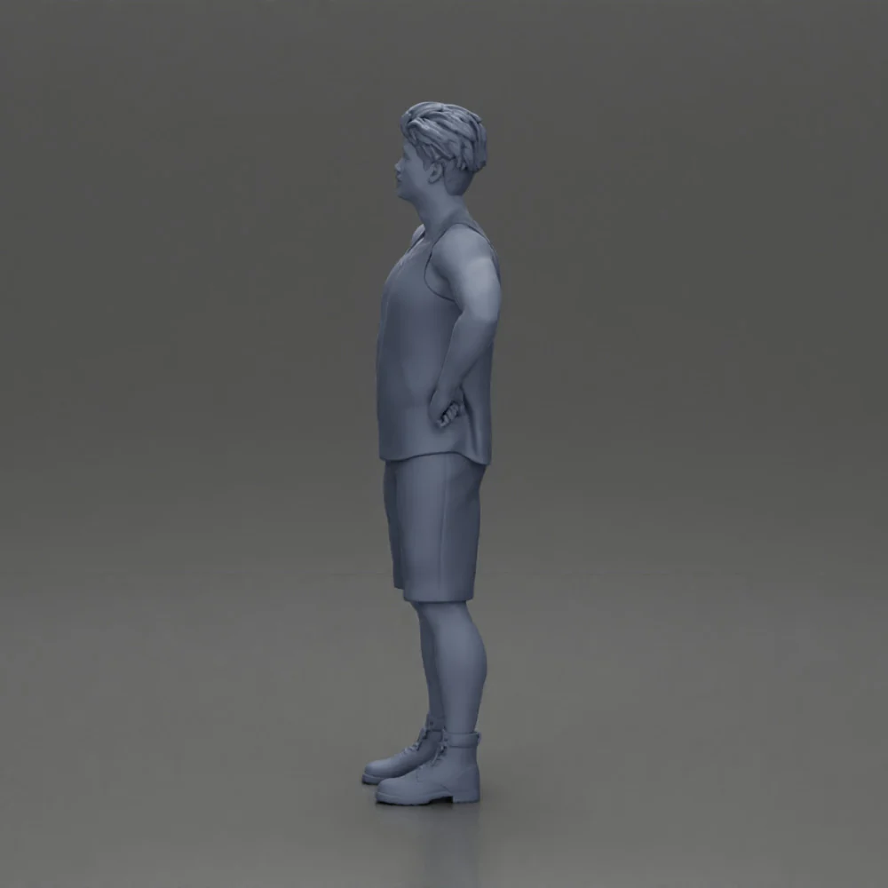 Man standing with his hands on his hips thinking and wondering - Image 9
