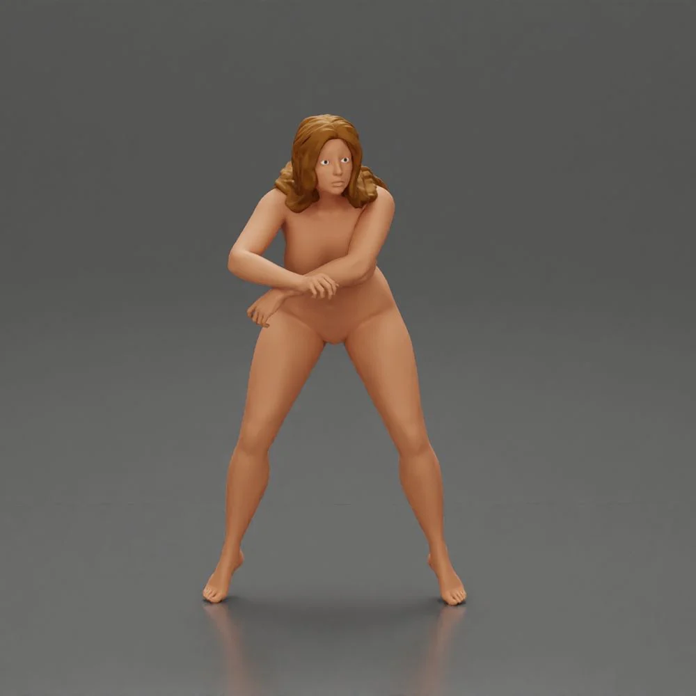 Naked motorcyclist woman sitting on motorcycle - Image 6
