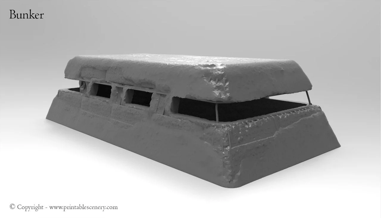 Normandy Bunker - Rampage Gothic - Printable Scenery WWII WWI Terrain D&D DnD - Image 3