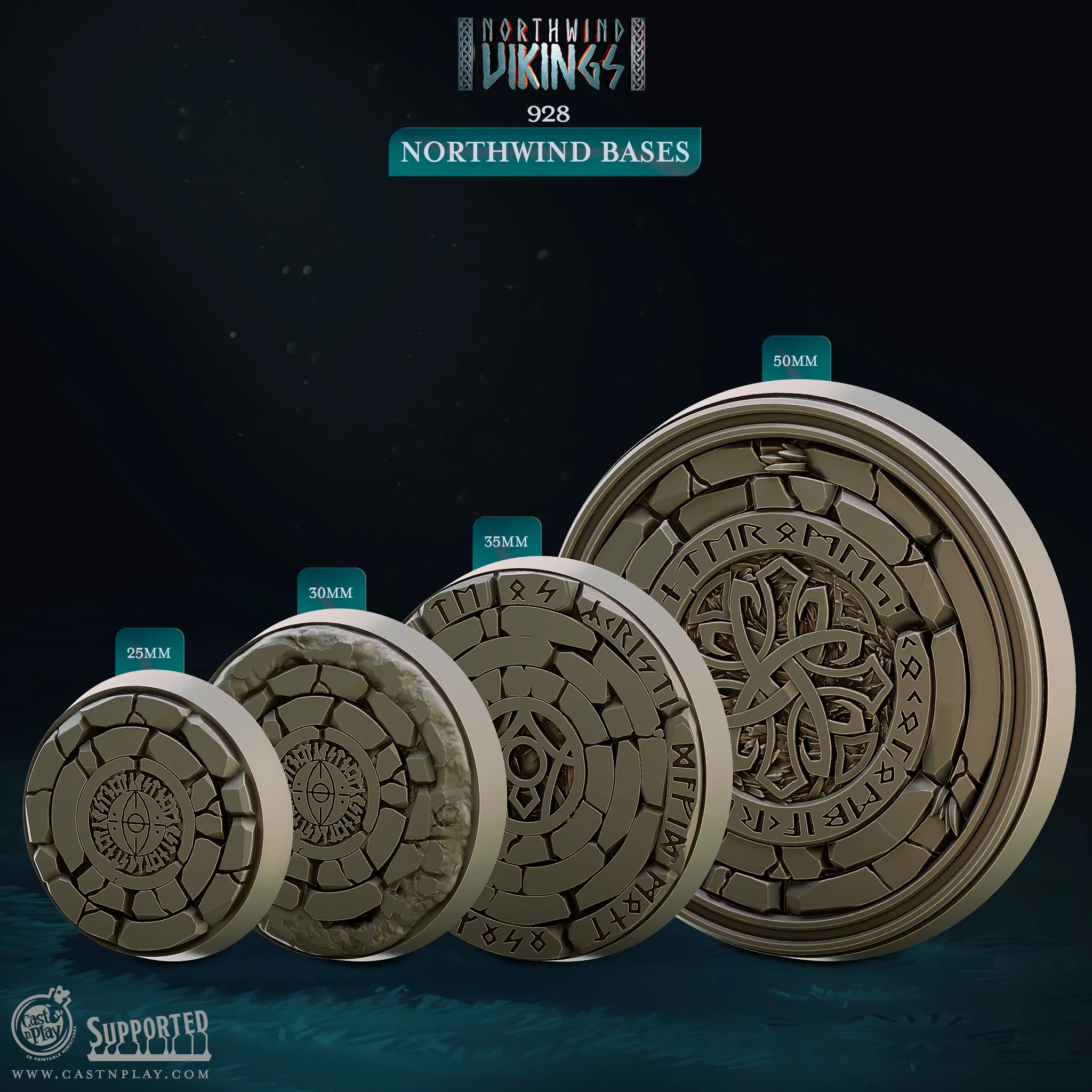 Northwind Bases - Northwind Vikings - CastNPlay - Terrain Wargaming D&D DnD