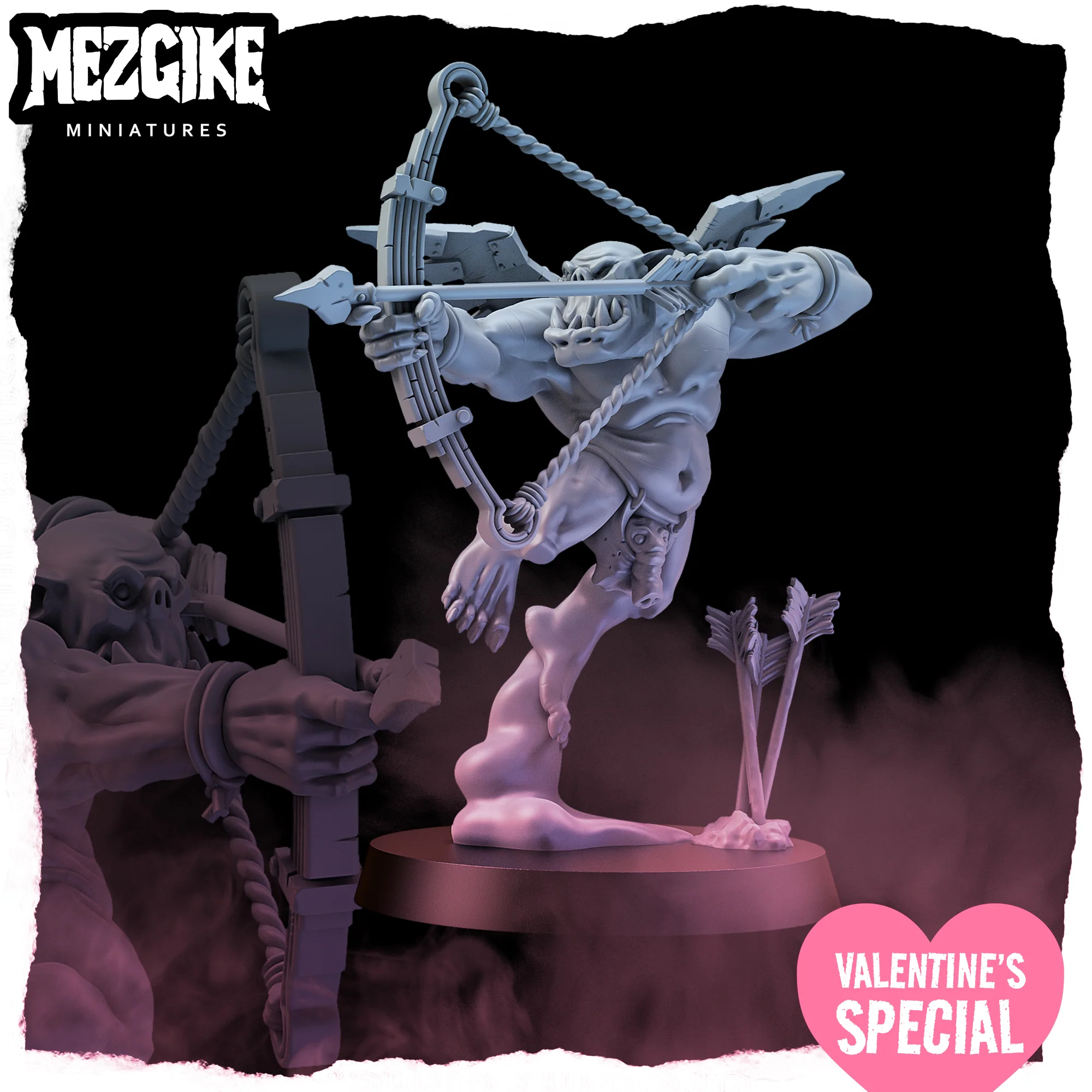 Orc cupid boy (physical miniature)