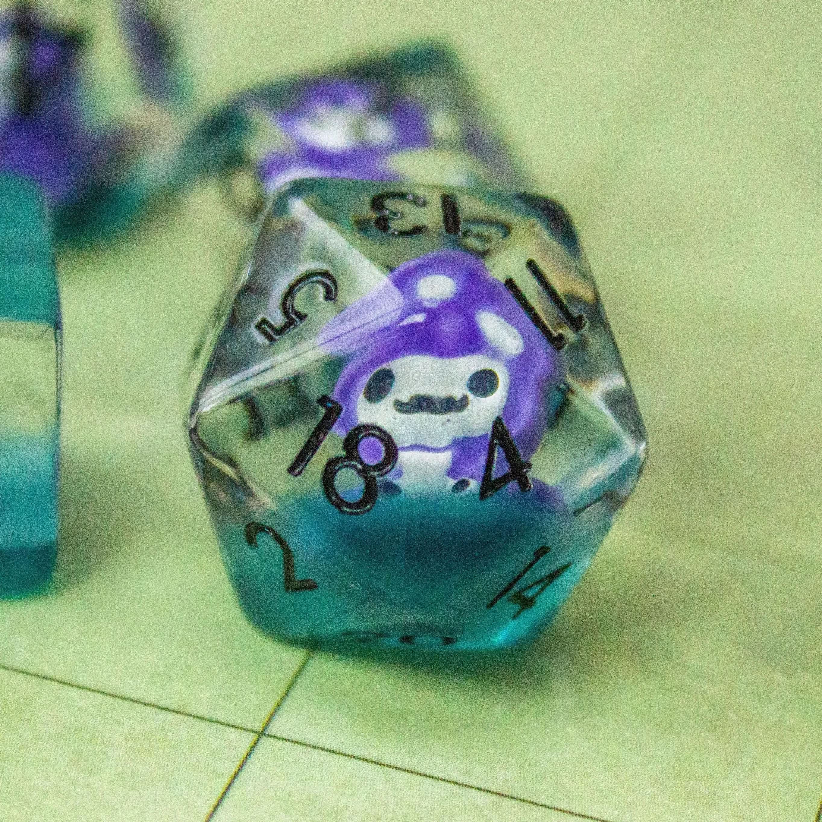 Purple Grim Reaper Dice Set - Image 3