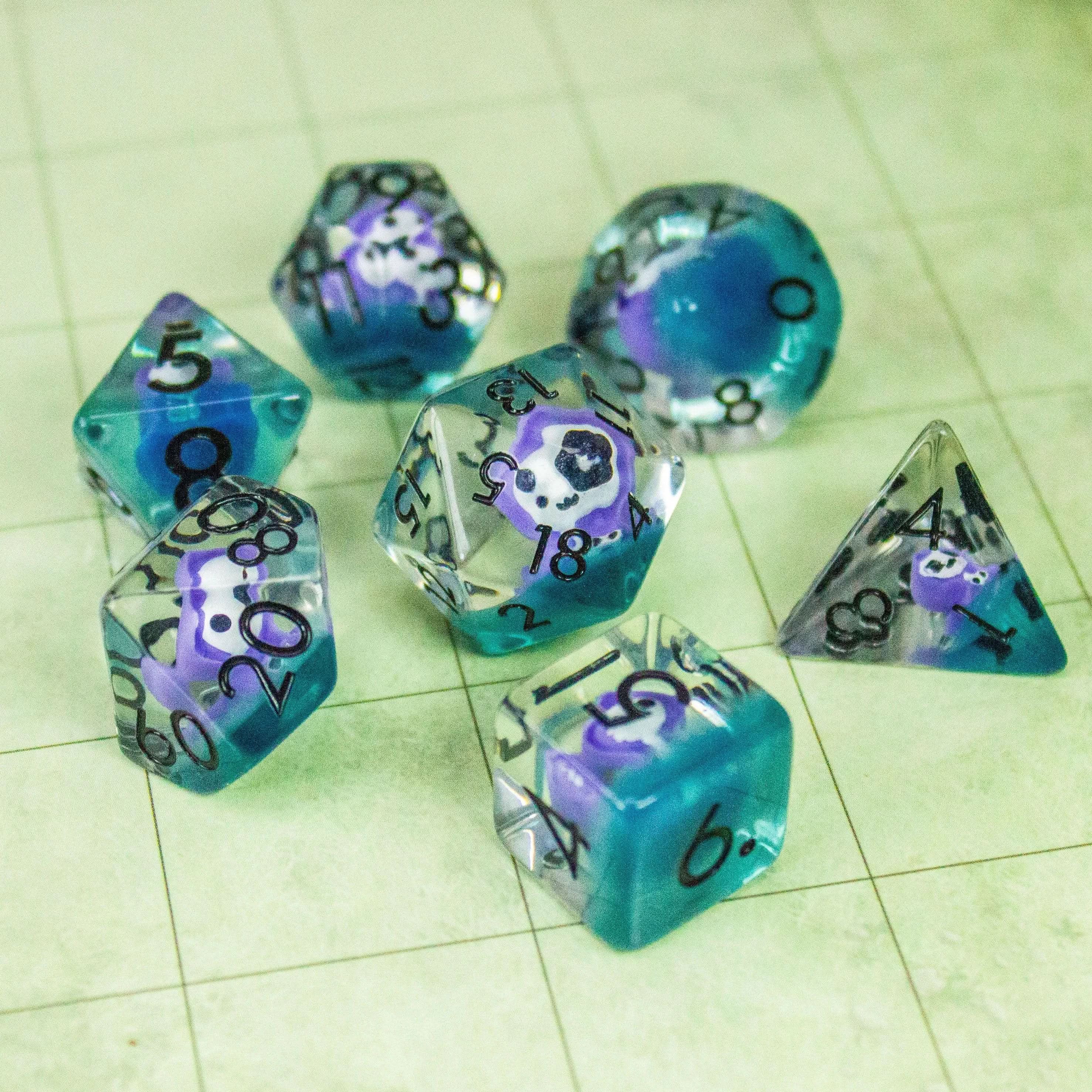 Purple Grim Reaper Dice Set - Image 4