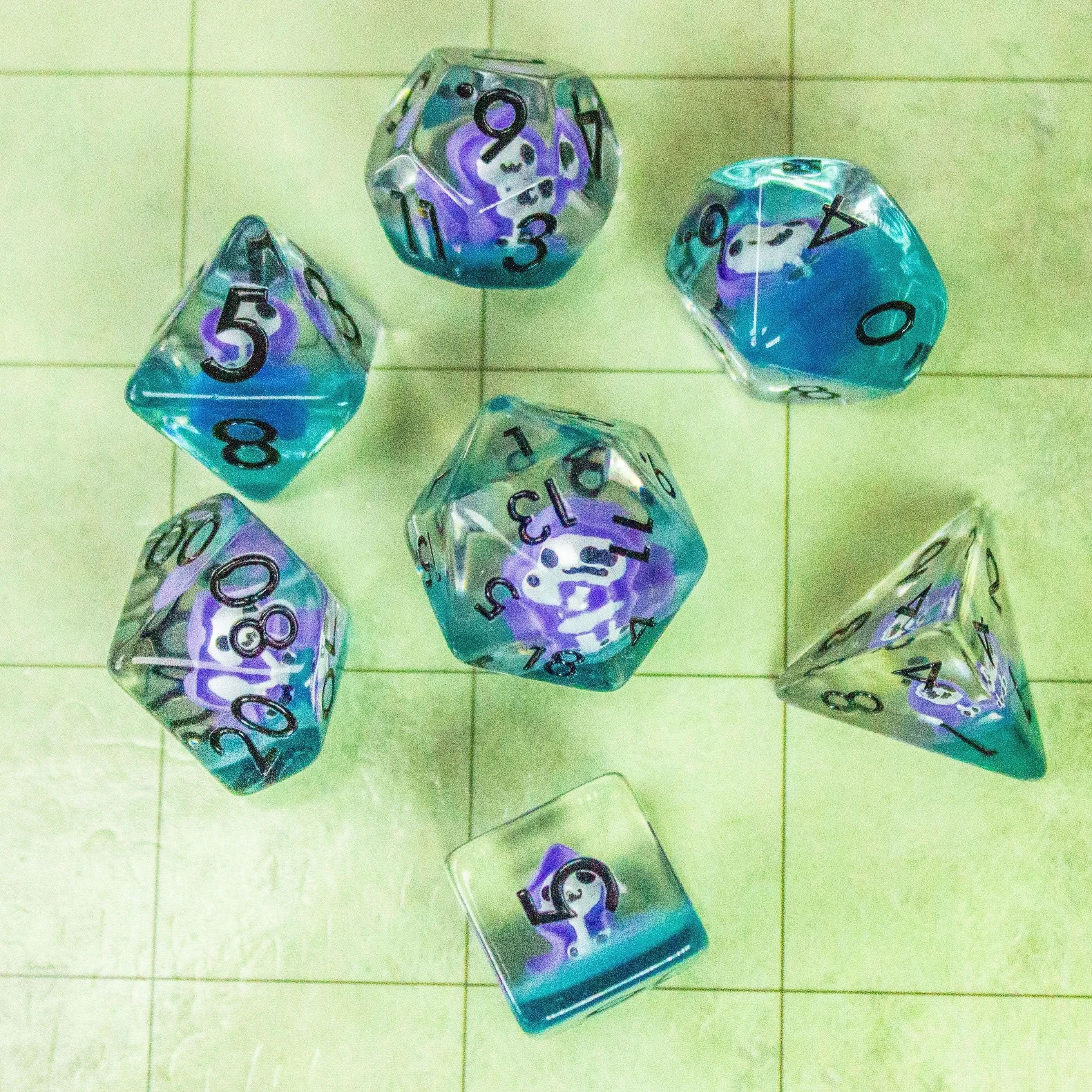 Purple Grim Reaper Dice Set - Image 6