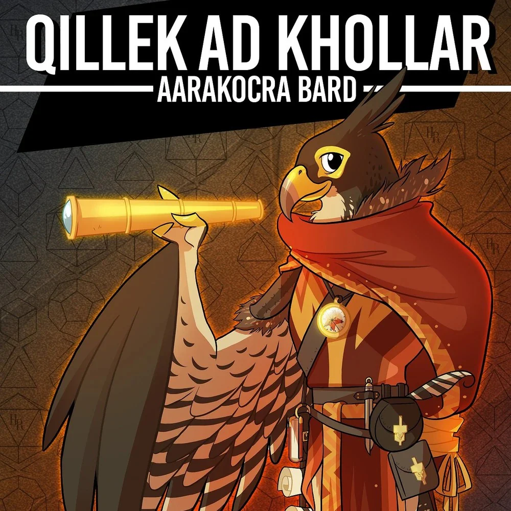 Qillek Ad Khollar - Aaracokra Cleric / Wizard - Image 3