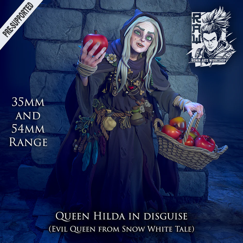 Queen Hilda - Old Witch From Snow White - STL only