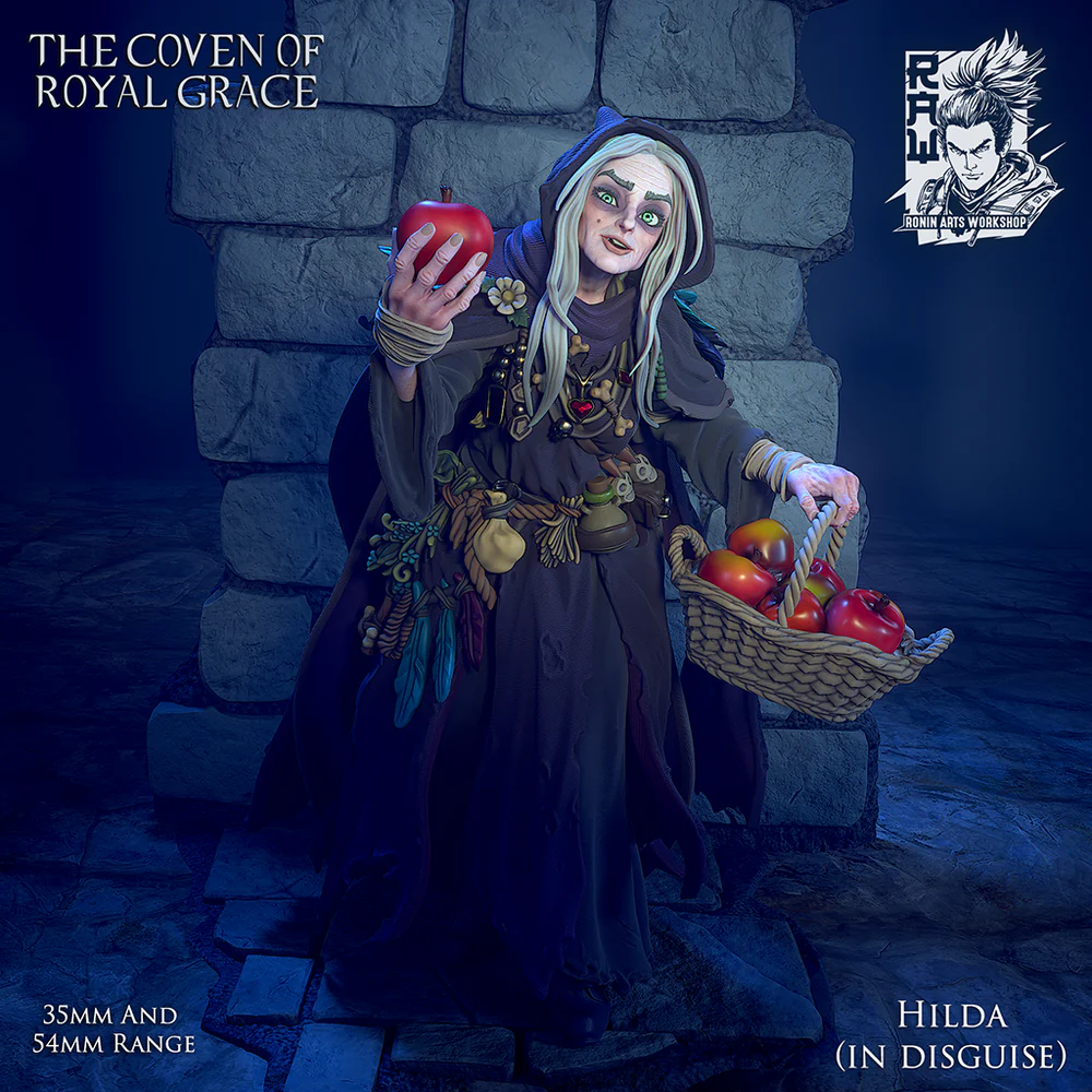 Queen Hilda - Old Witch From Snow White - STL only - Image 5