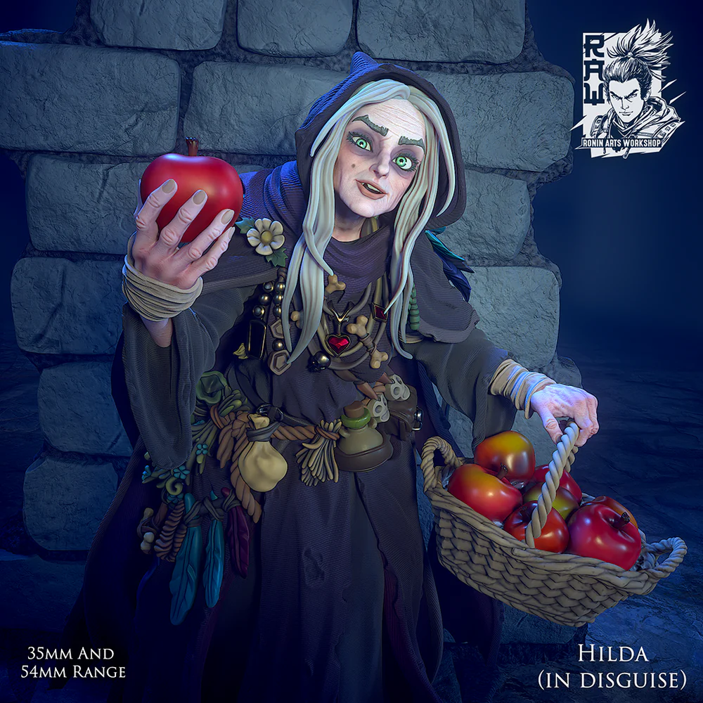 Queen Hilda - Old Witch From Snow White - STL only - Image 6