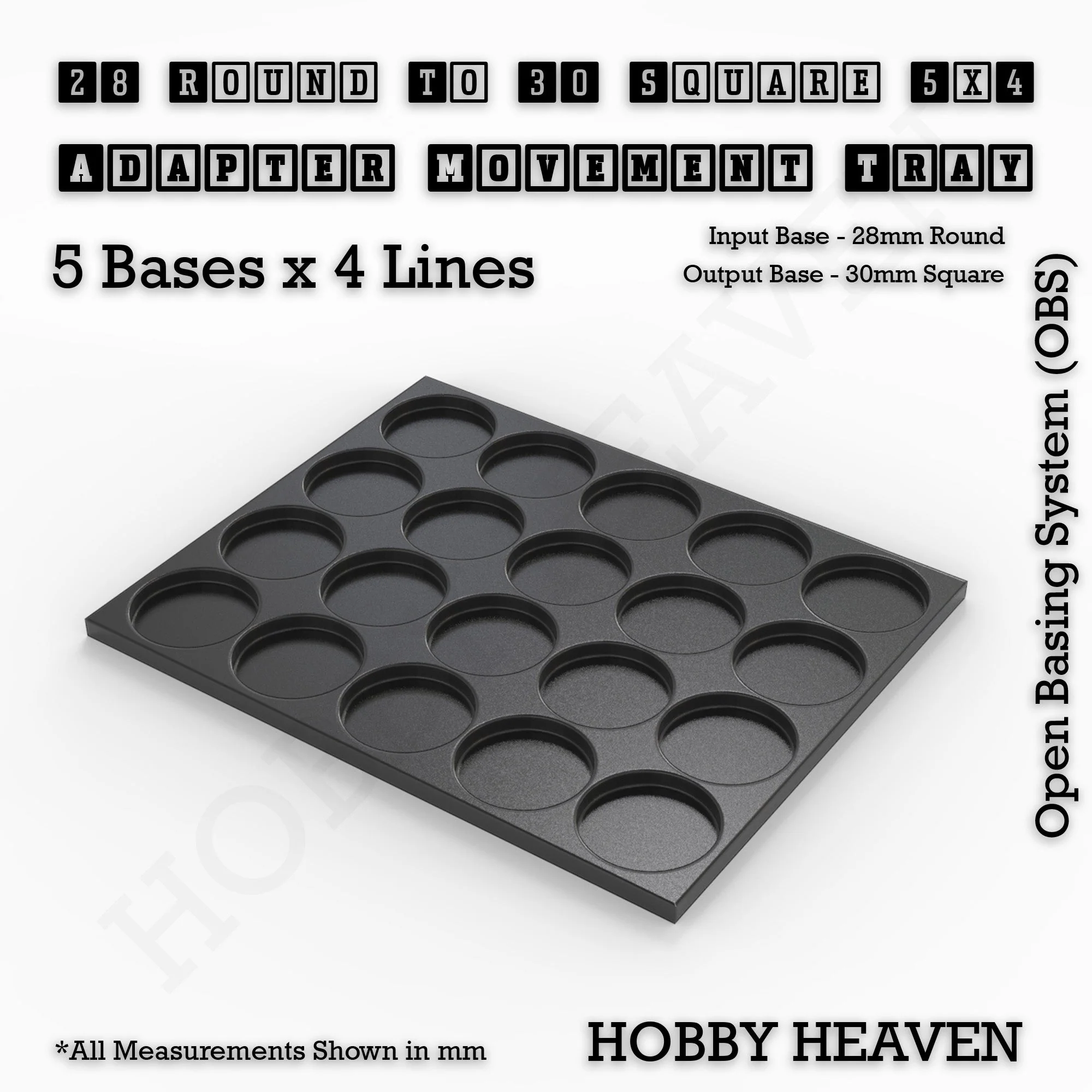 Round to Square Movement Trays Adapters for Tabletop Games - Image 100