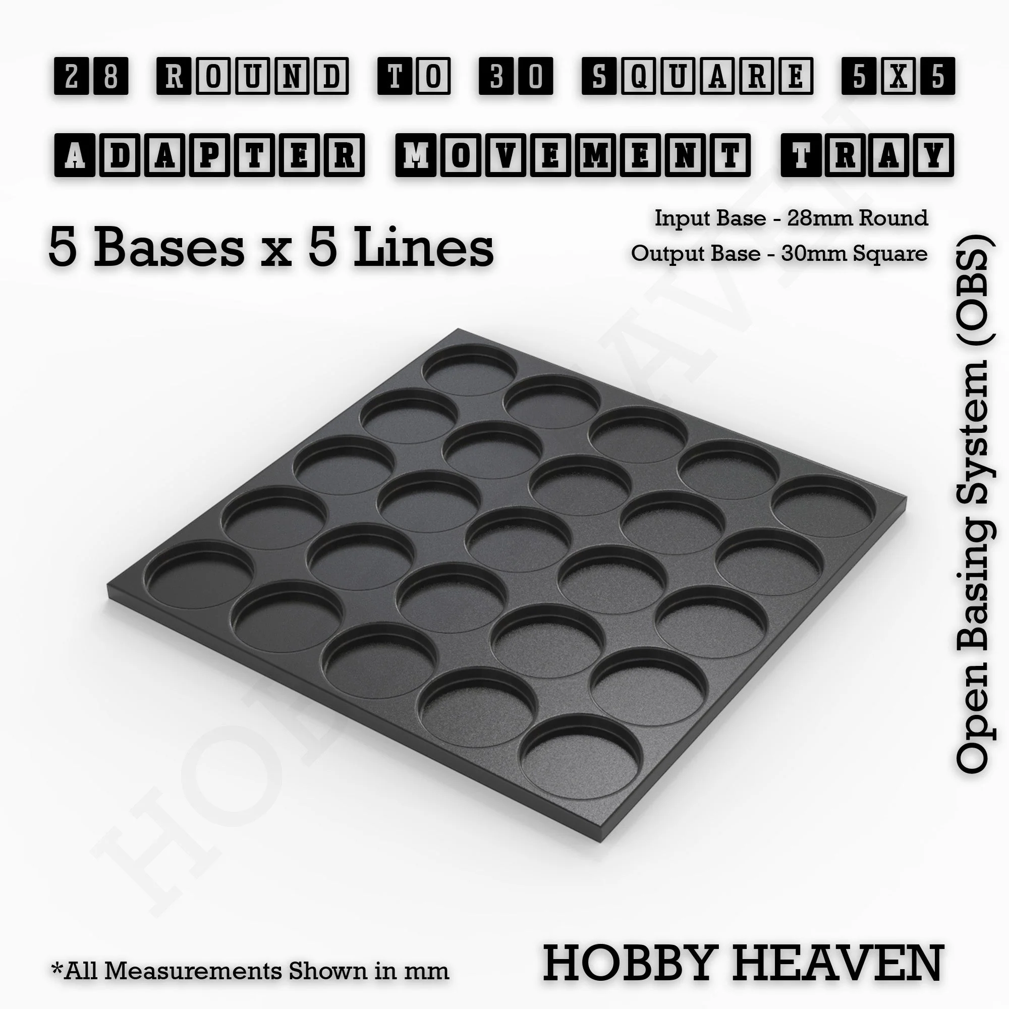 Round to Square Movement Trays Adapters for Tabletop Games - Image 102