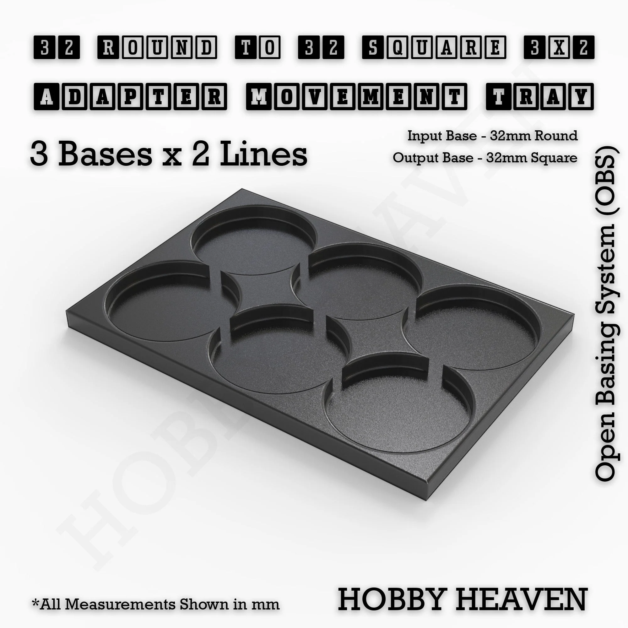 Round to Square Movement Trays Adapters for Tabletop Games - Image 109