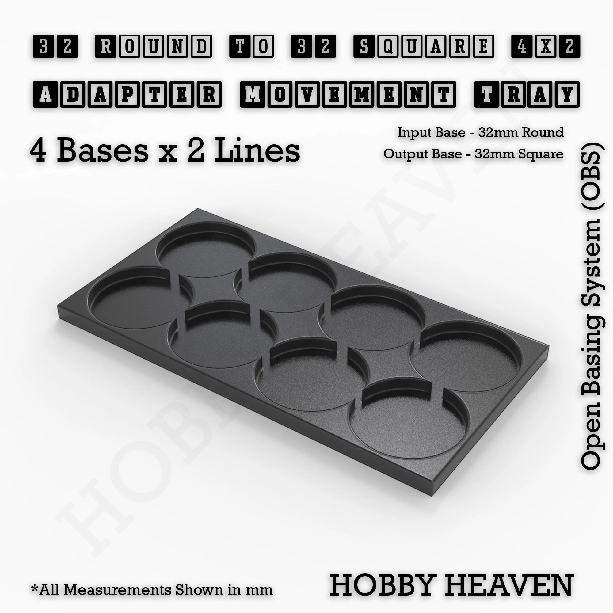 Round to Square Movement Trays Adapters for Tabletop Games - Image 116