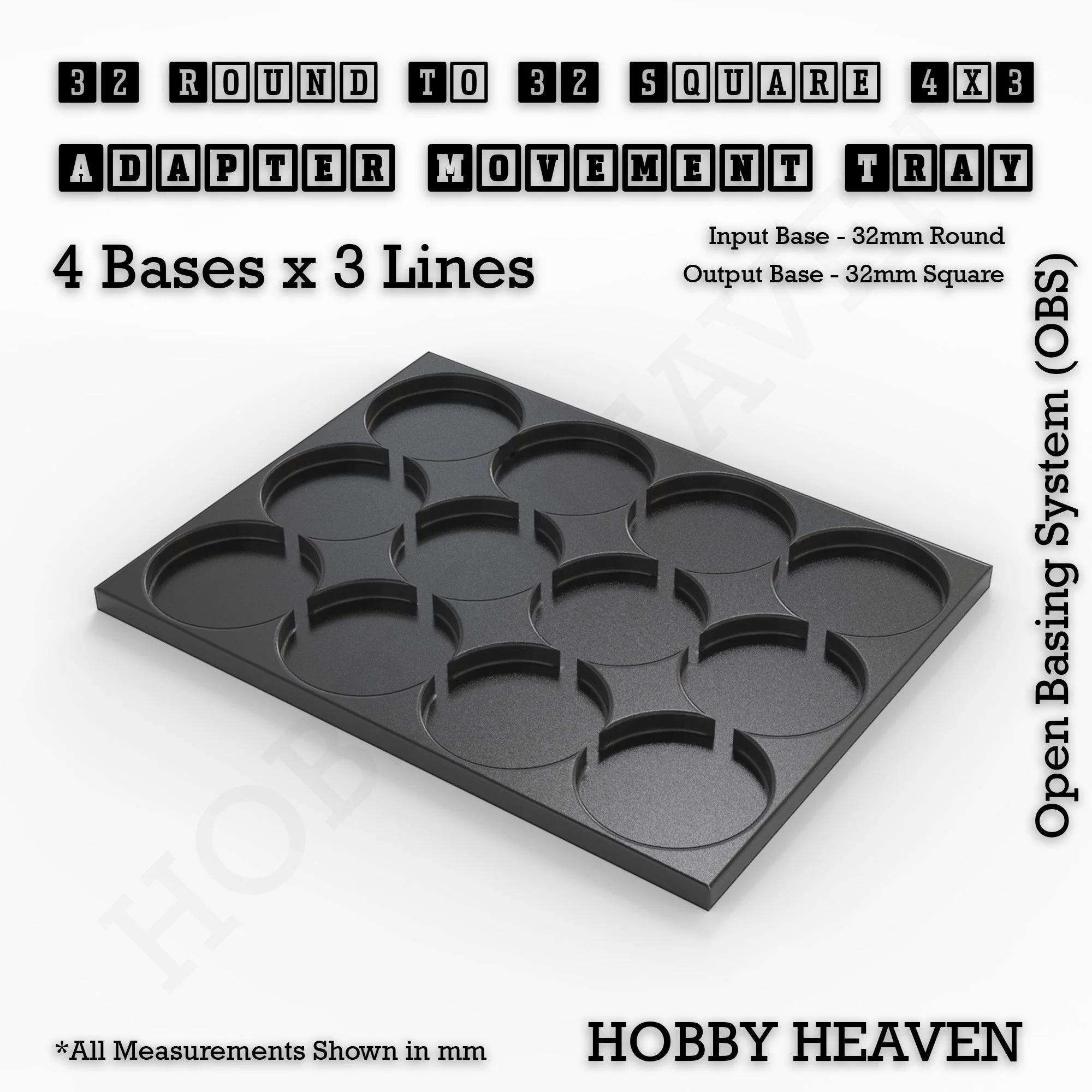 Round to Square Movement Trays Adapters for Tabletop Games - Image 117