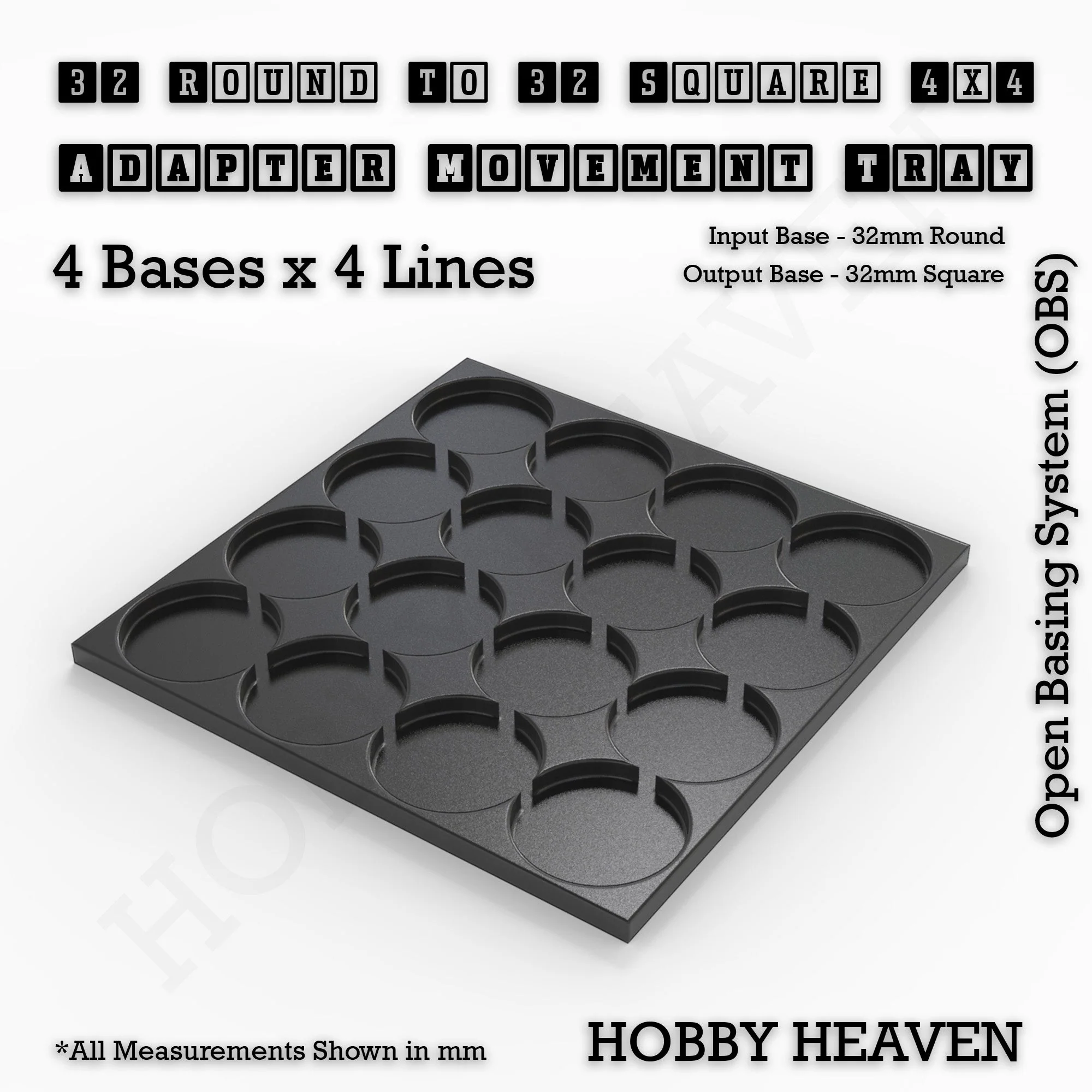 Round to Square Movement Trays Adapters for Tabletop Games - Image 120