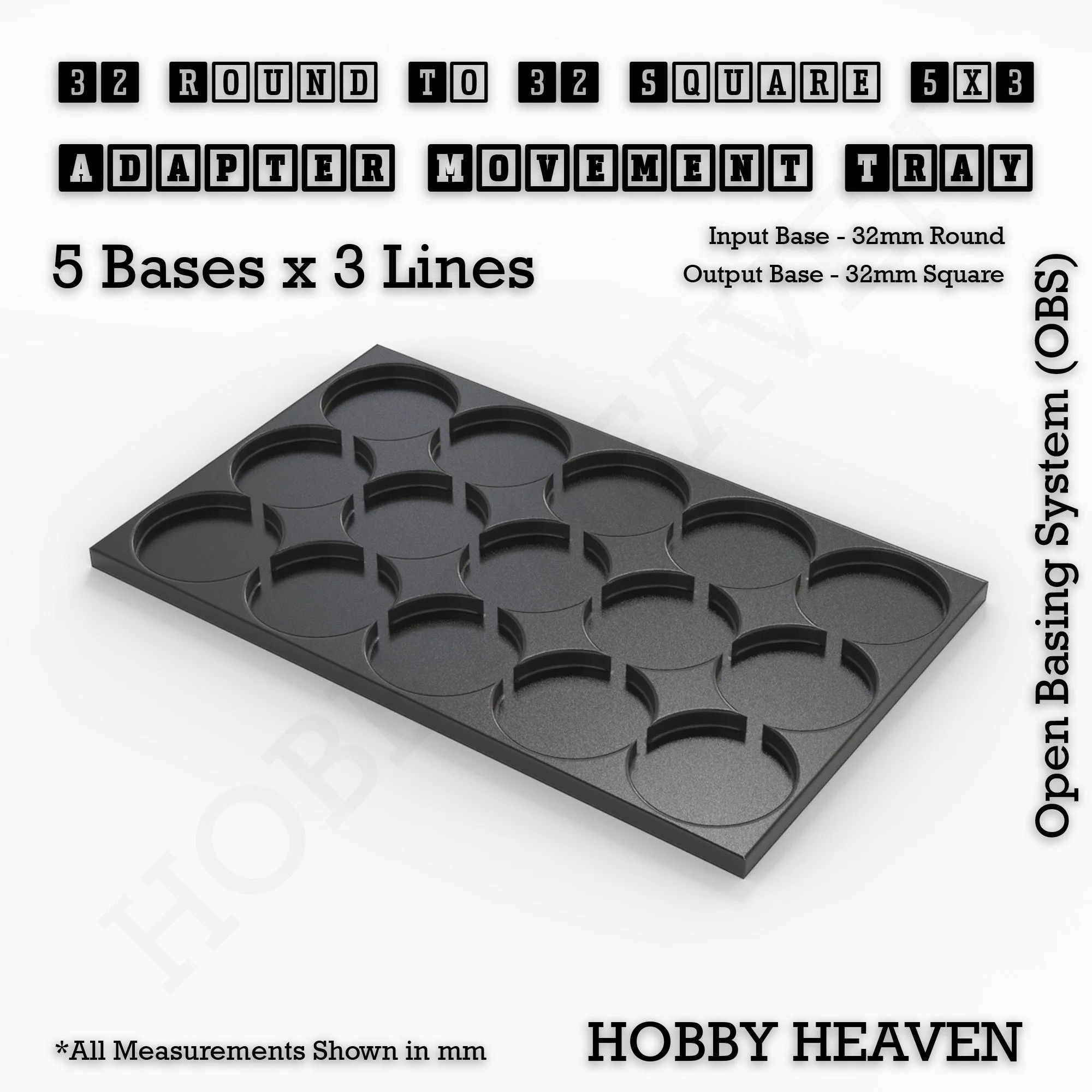 Round to Square Movement Trays Adapters for Tabletop Games - Image 125