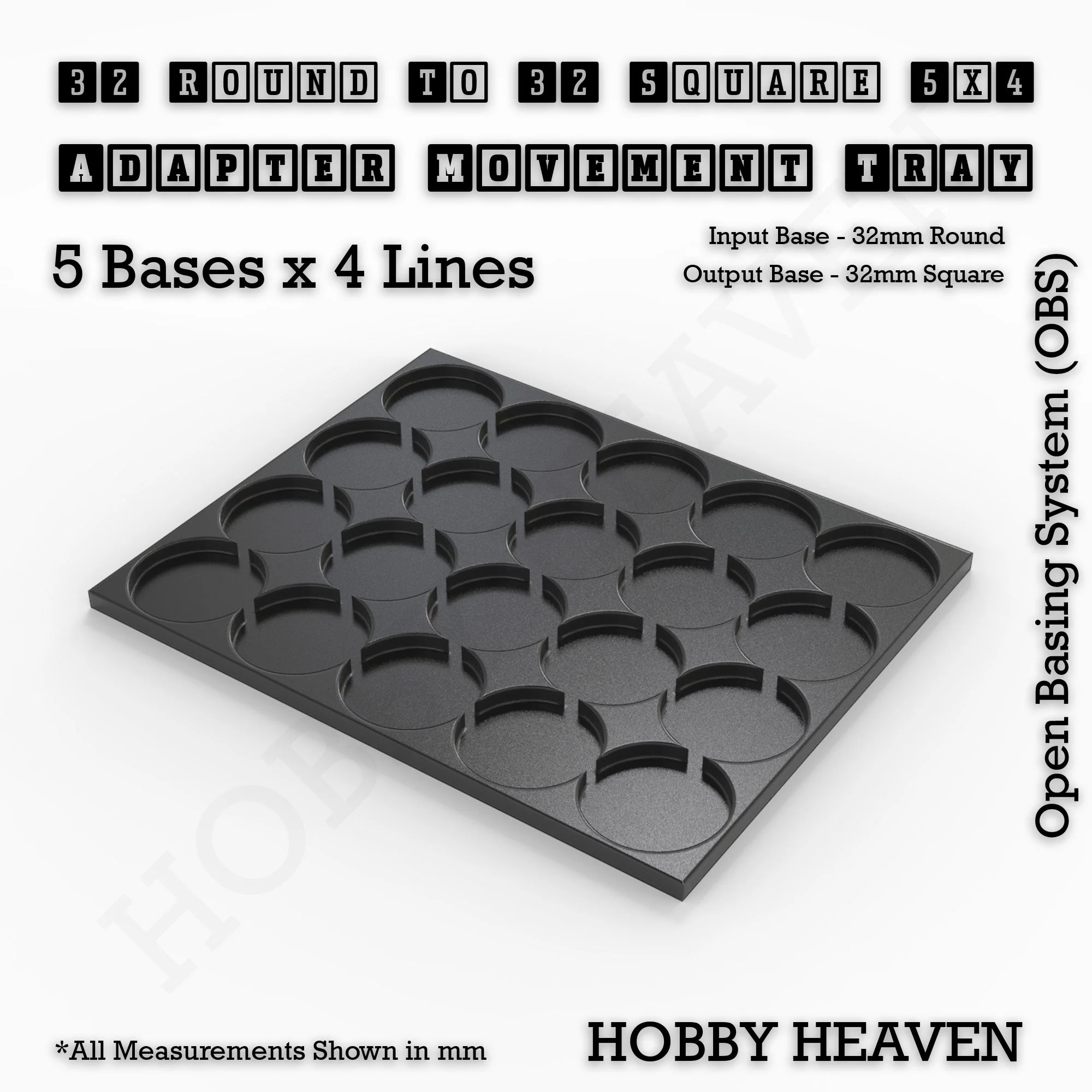 Round to Square Movement Trays Adapters for Tabletop Games - Image 127