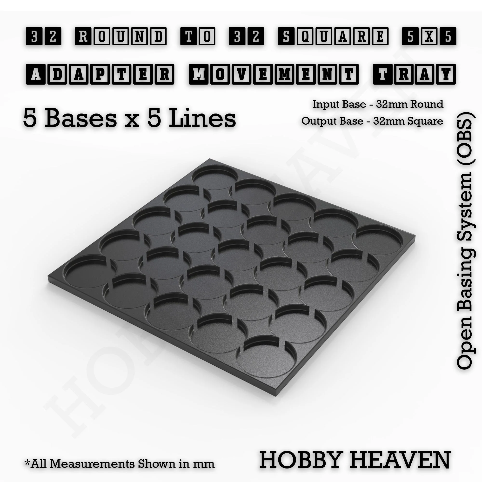 Round to Square Movement Trays Adapters for Tabletop Games - Image 130