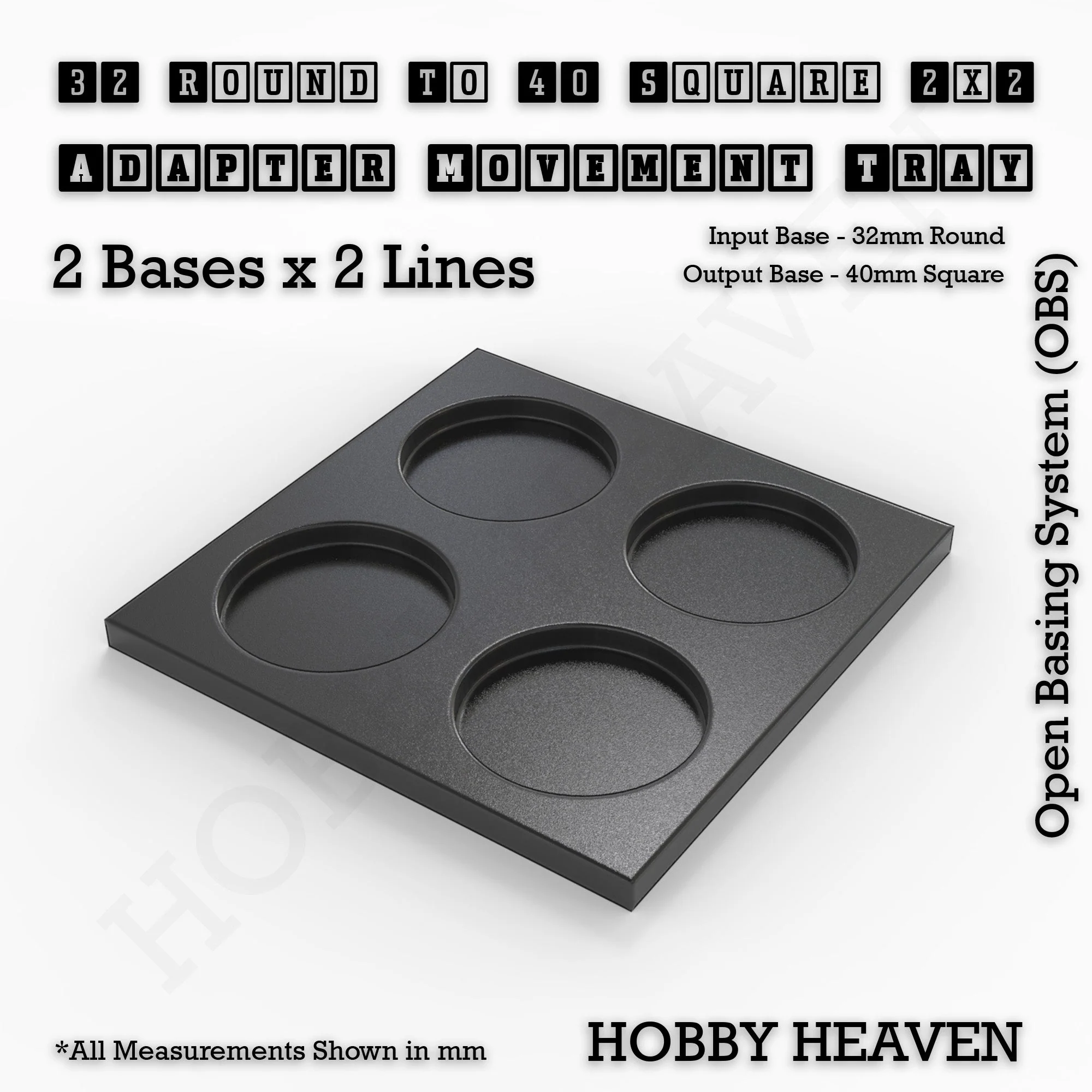 Round to Square Movement Trays Adapters for Tabletop Games - Image 134
