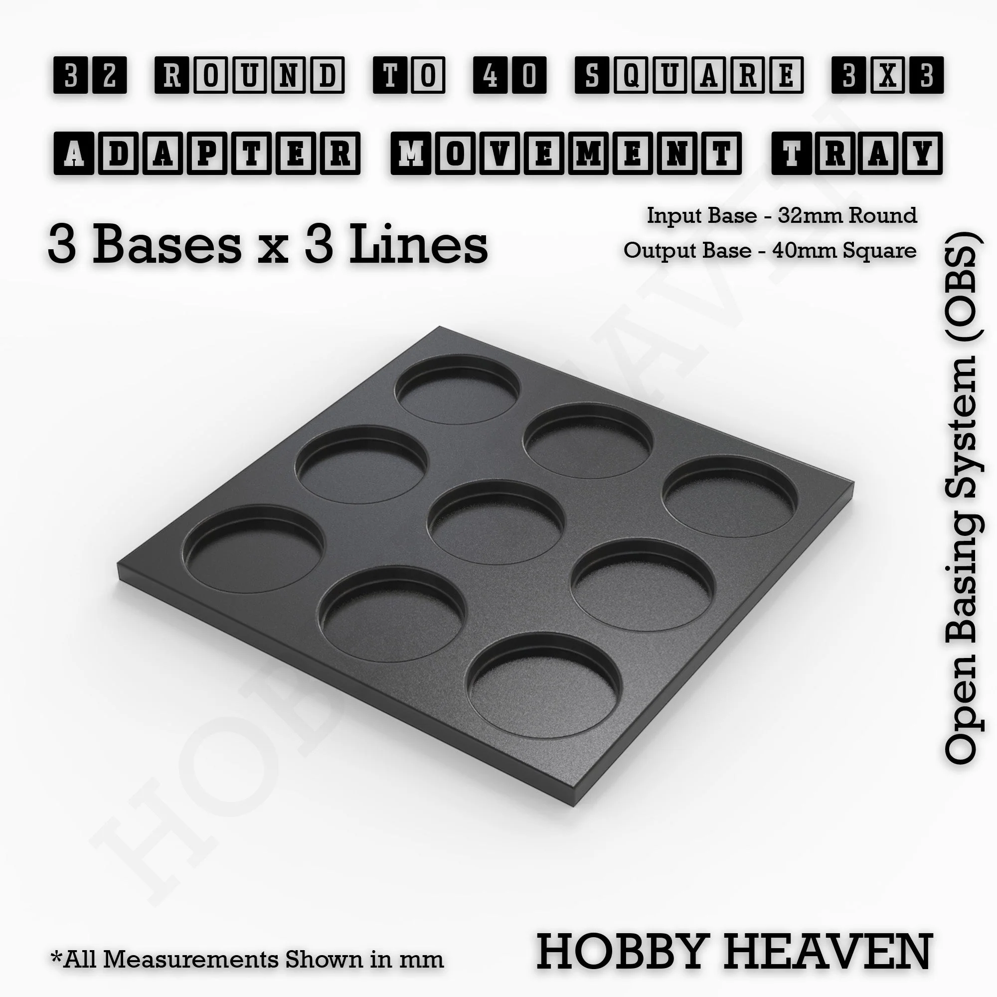 Round to Square Movement Trays Adapters for Tabletop Games - Image 139