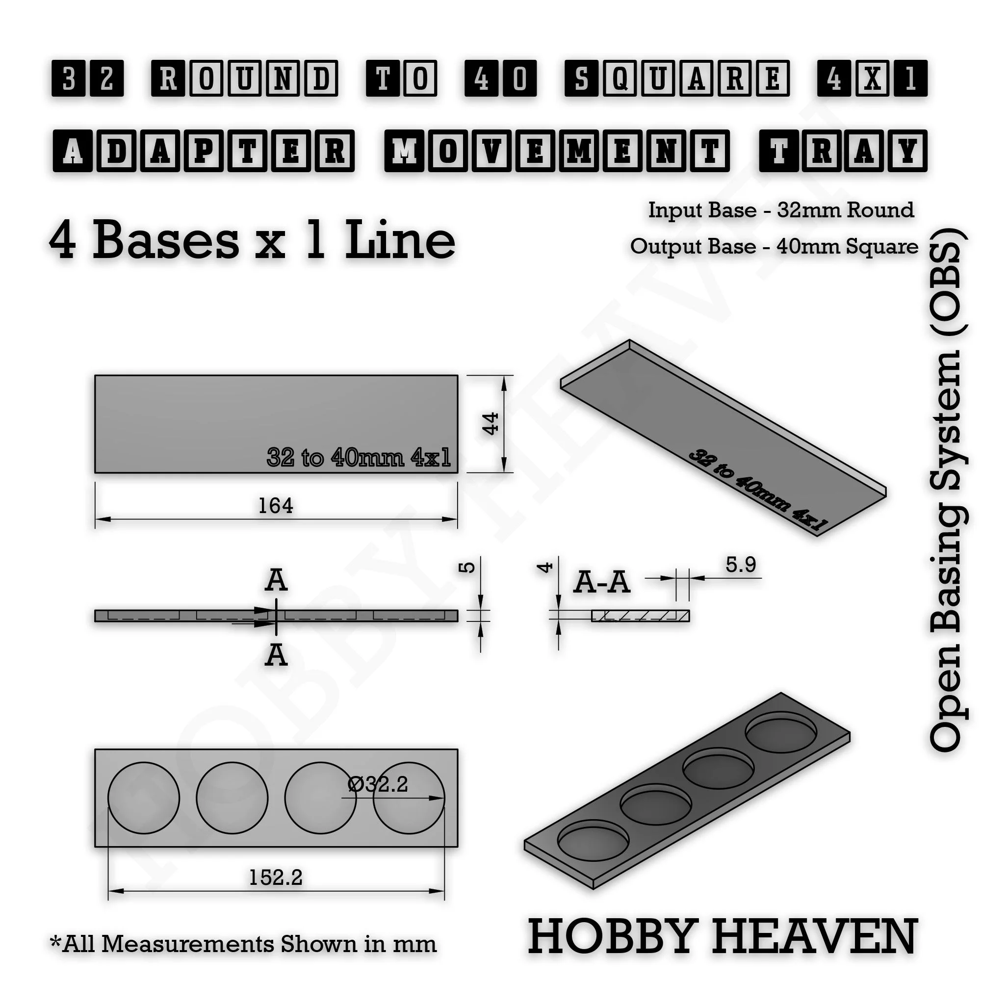 Round to Square Movement Trays Adapters for Tabletop Games - Image 141