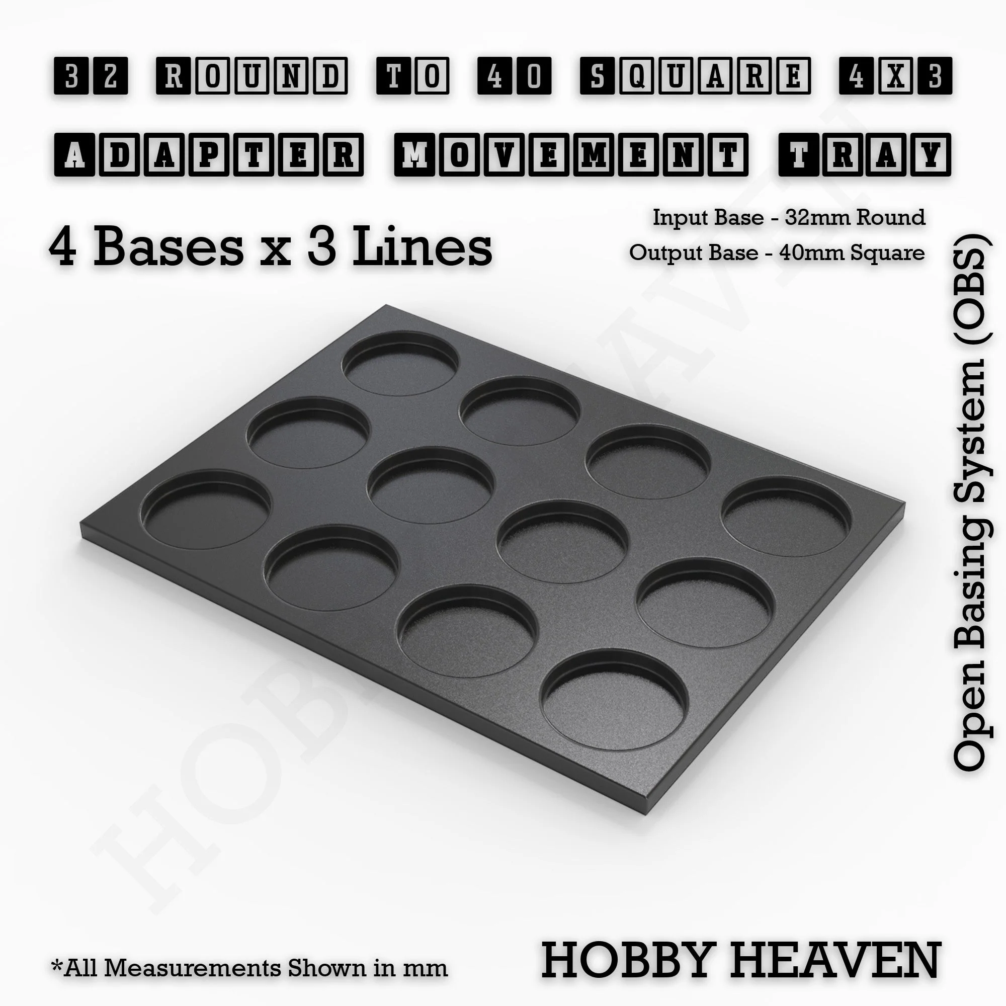 Round to Square Movement Trays Adapters for Tabletop Games - Image 146